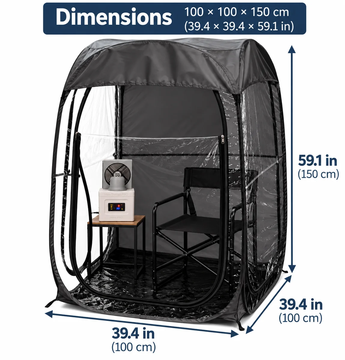 HaloTherapyPRO® Mini + Pop-Up Halotherapy Tent Bundle product image 3