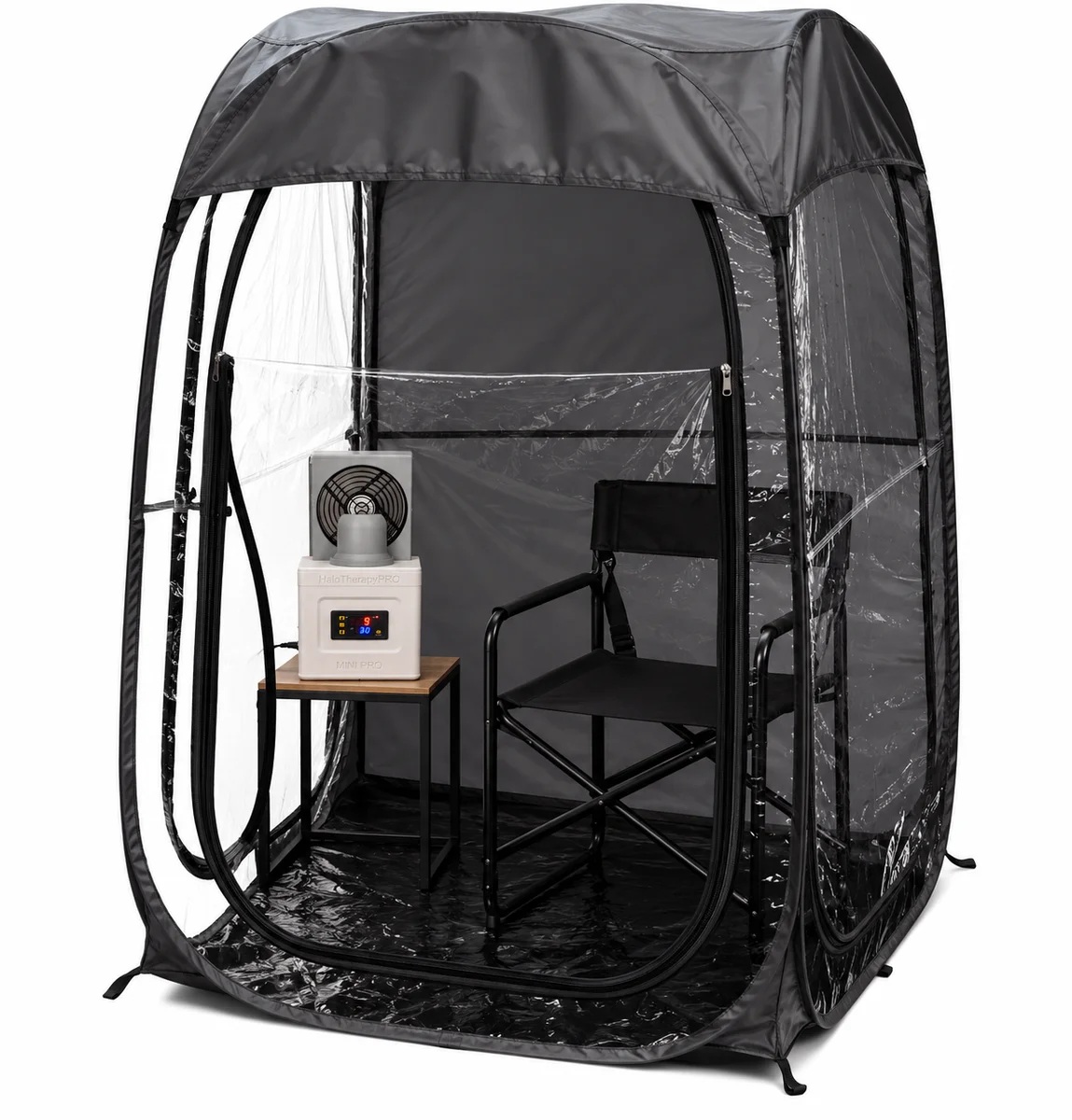 HaloTherapyPRO® Mini + Pop-Up Halotherapy Tent Bundle